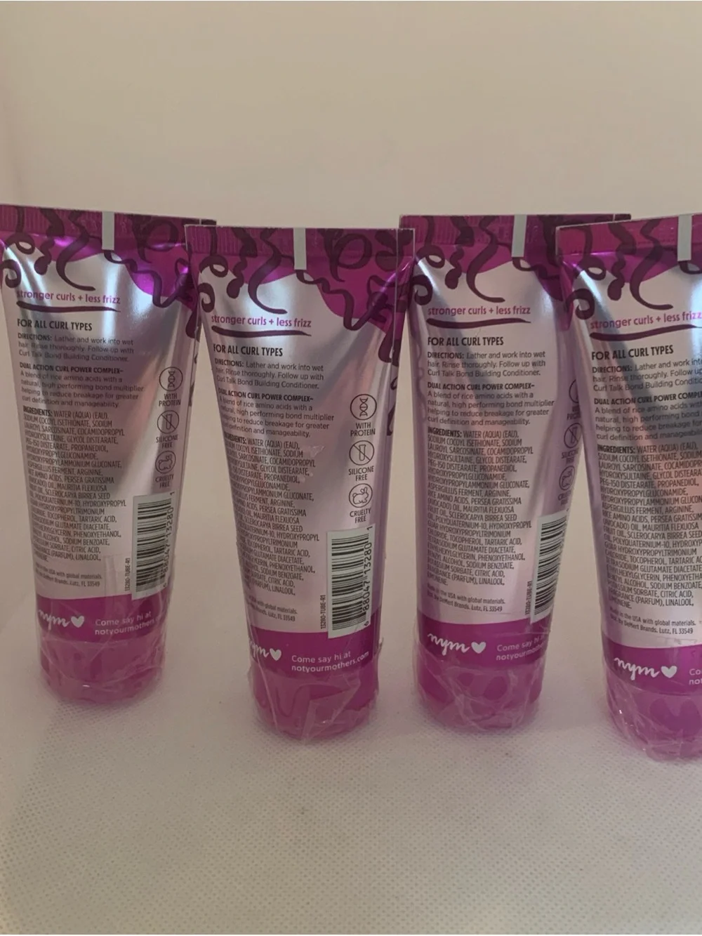 Not Your Mother's Curl Talk Shampoo - Set of 4. 2 Fl Oz Each New